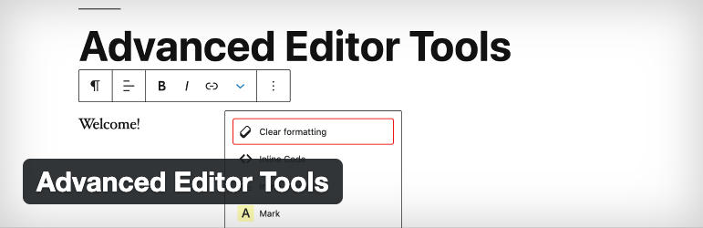 [便利]クラシックエディターの機能拡張「Advanced Editor Tools」の画像
